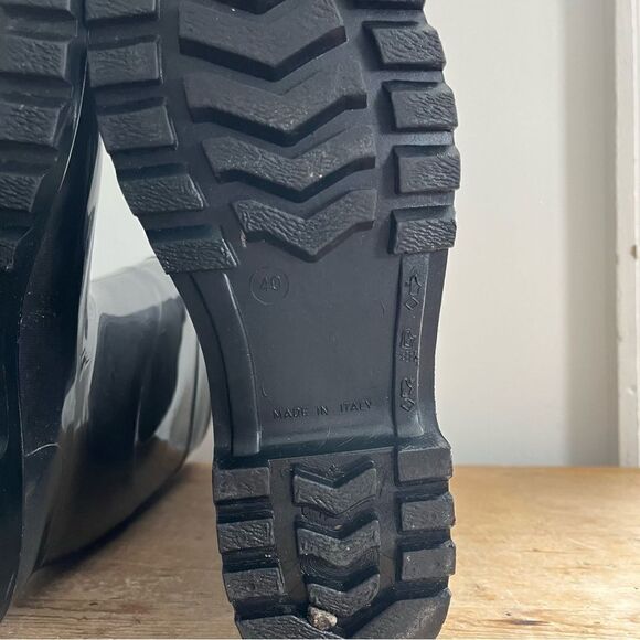 Burberry Authentic Beat Rainboot Black 40 - Picture 10 of 12